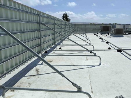 Cascade's Simple-Frame Equipment Screen on PVC Roof