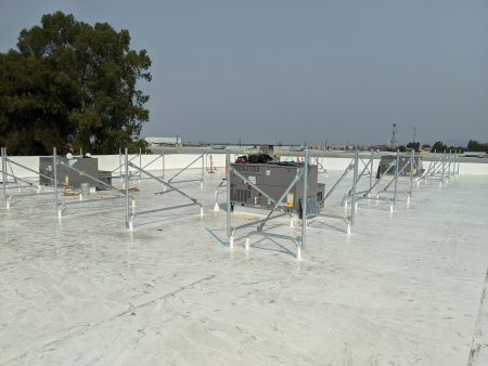 Cascade's Rooftop Screen on PVC Roof in Fremont, California