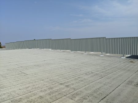 Vertical Mechanical Rooftop Screen in Benicia, California